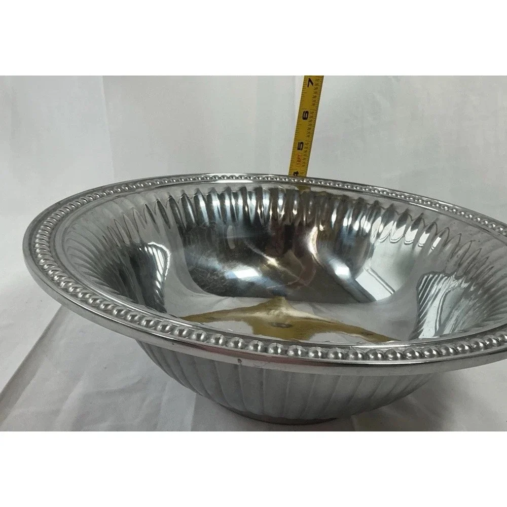 LARGE WILTON‎ ARMETALE SILVER TONED METAL 11.75